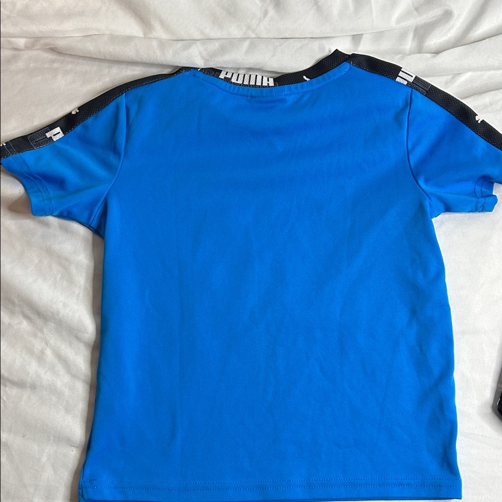 Puma Kids' Blue and Black Logo T-Shirt and Shorts Set - Picture 4 of 4